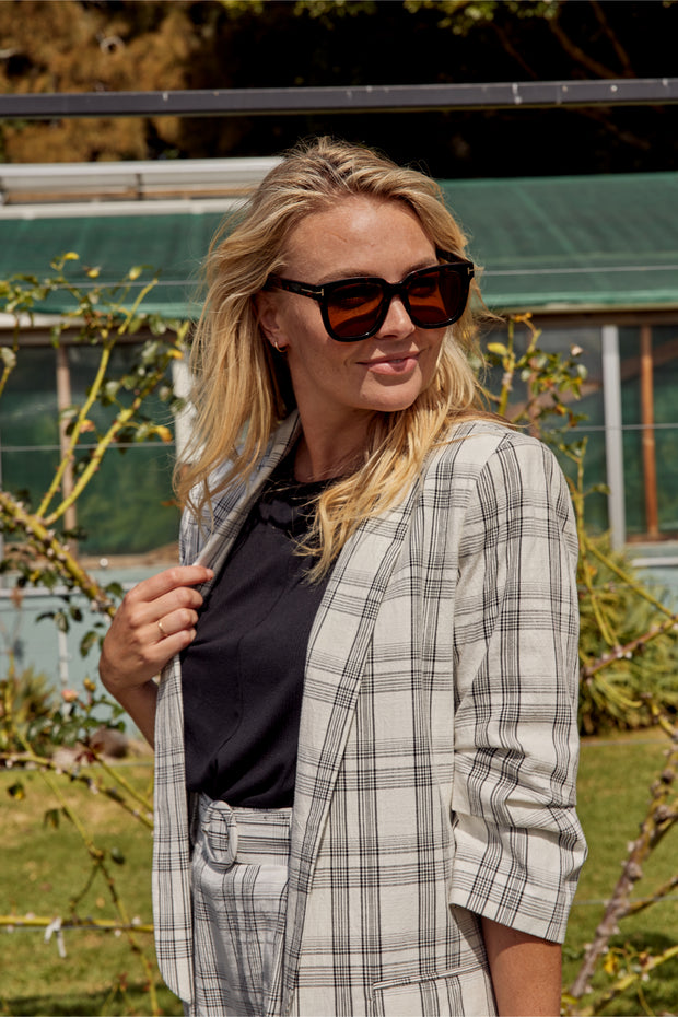 et alia Kennedy Blazer - White Plaid