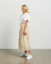 et alia Evie Skirt - Biscotti Gingham