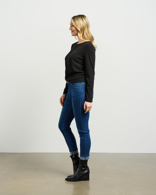 et alia Long Sleeve Twist Tee - Black