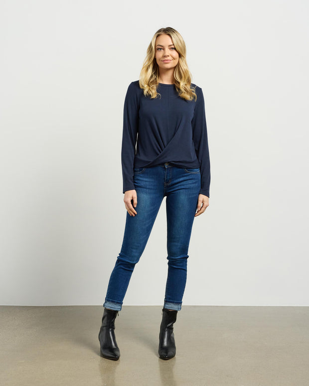 et alia Long Sleeve Twist Tee - Ink