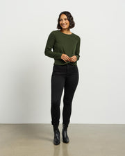 et alia Long Sleeve Twist Tee - Forest