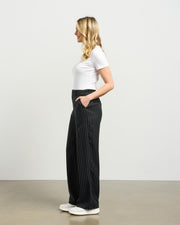 et alia Riley Pants - Black Pinstripe