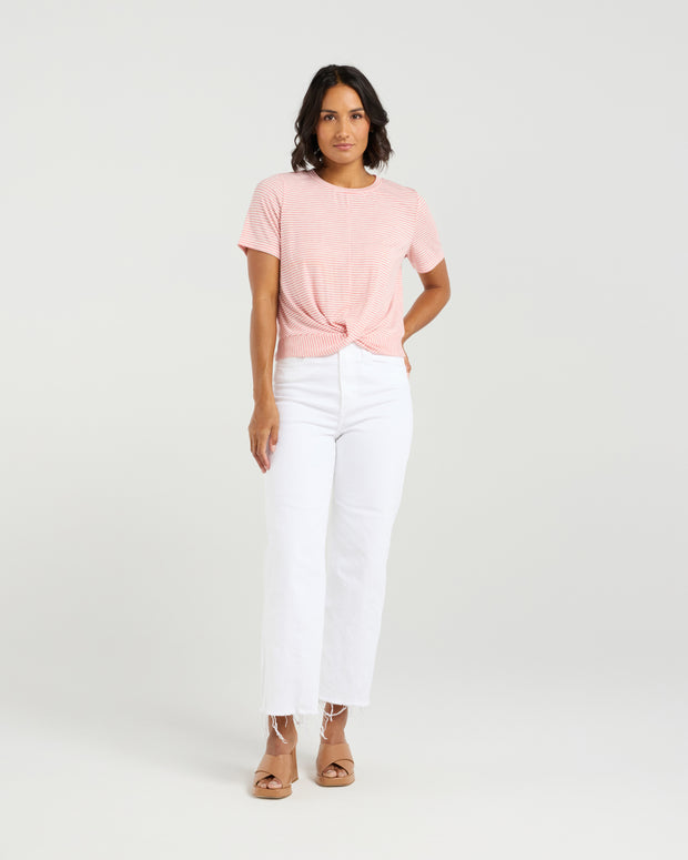 et alia Twist Tee - Candy Stripe