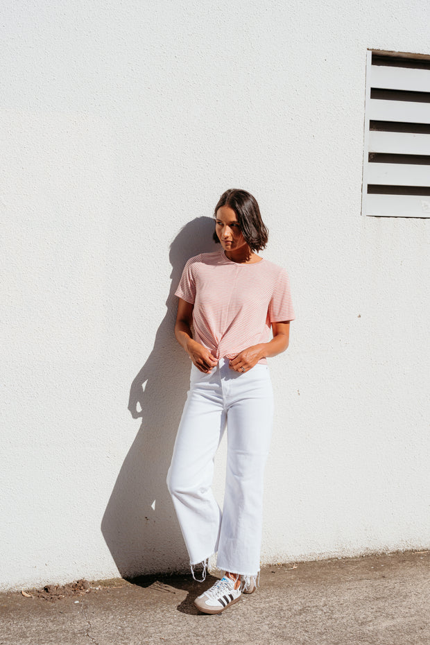 et alia Twist Tee - Candy Stripe