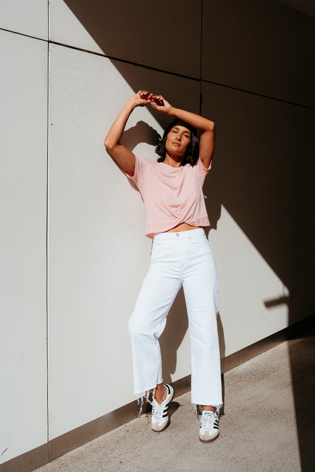 et alia Twist Tee - Candy Stripe