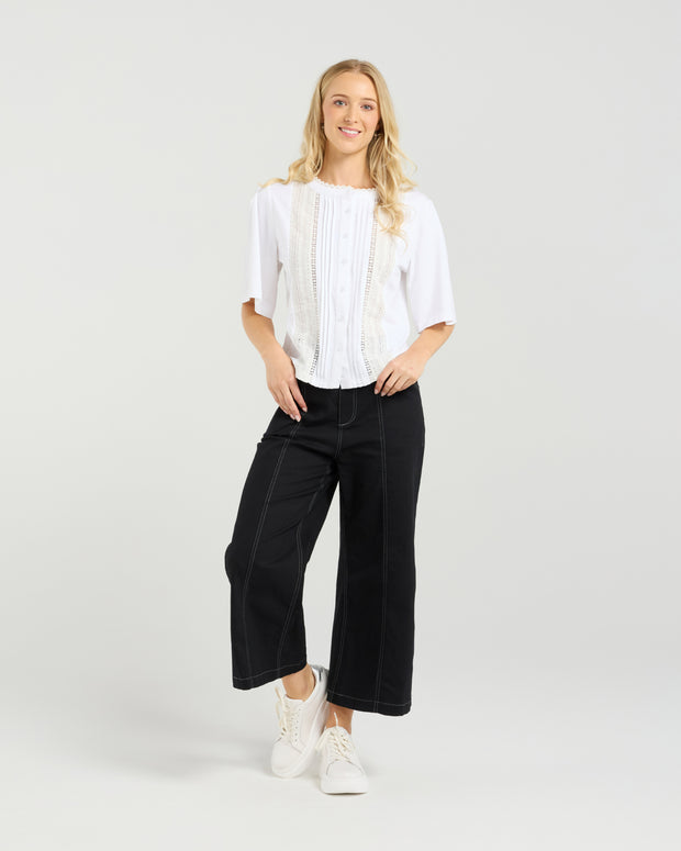 et alia Victoria Blouse - White