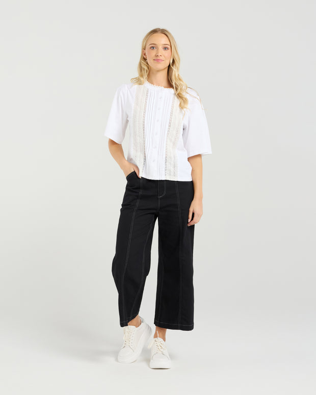 et alia Victoria Blouse - White