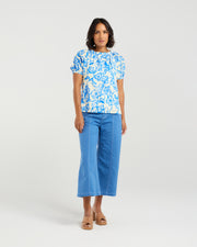et alia Kyla Top - Flowerbomb Blue