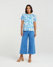 et alia Kyla Top - Flowerbomb Blue