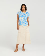 et alia Tatum Top - Flowerbomb Blue