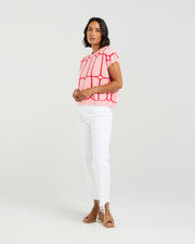 et alia Sedgewick Knit - Blush Trellis