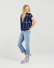 et alia Sedgewick Knit - Twilight Trellis