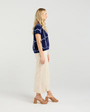 et alia Sedgewick Knit - Twilight Trellis