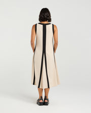 et alia Edie Dress - Taupe Lines