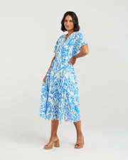 et alia Vera Dress - Flowerbomb Blue