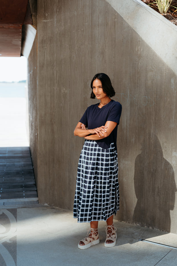 et alia Lee Dress - Midnight Weave