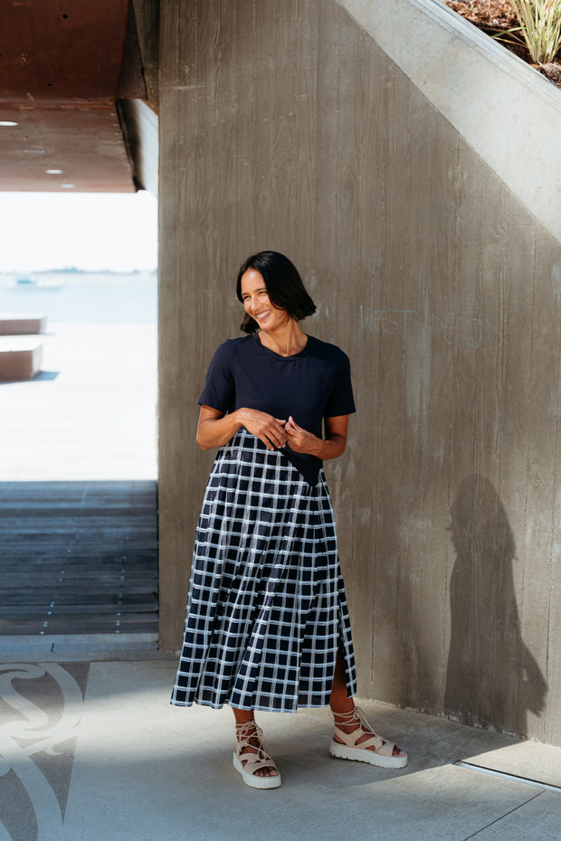 et alia Lee Dress - Midnight Weave