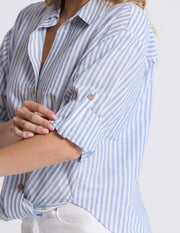 Stella + Gemma On Repeat Blouse - Sea Stripe