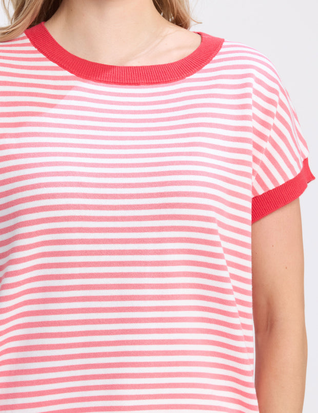 Stella + Gemma Laneway Top - Pink Stripe