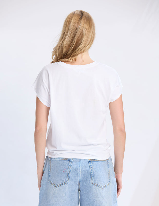 Stella + Gemma Top Knot Top - White
