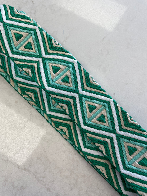 Antler Bag Strap - Double Diamond Green