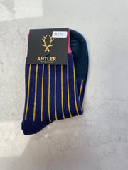 Antler Pin Stripe Sock