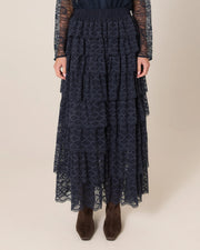 Fate + Becker Domino Maxi Skirt - Navy