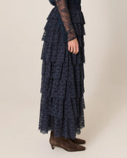 Fate + Becker Domino Maxi Skirt - Navy