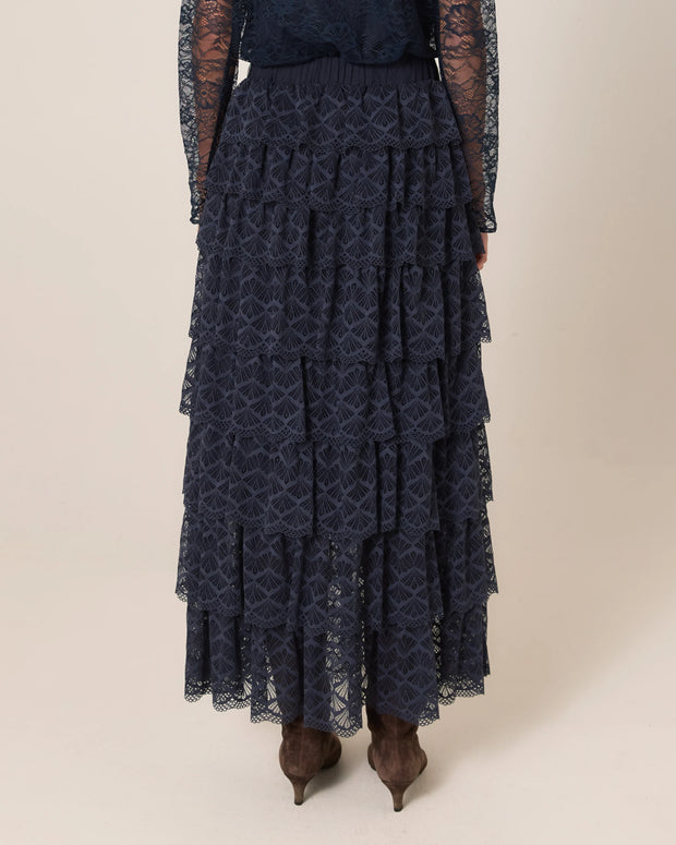 Fate + Becker Domino Maxi Skirt - Navy
