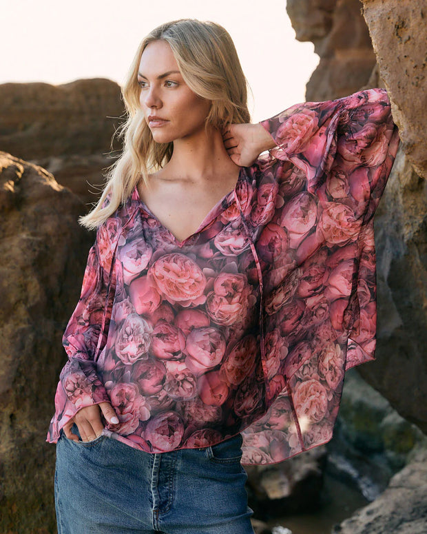 Fate + Becker Phenomenon Blouse - Peony