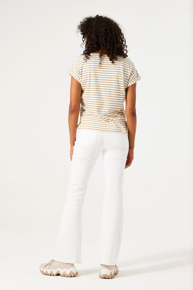 Garcia Pia T-shirt - Iced Coffee Stripe