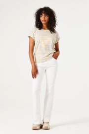 Garcia Pia T-shirt - Iced Coffee Stripe