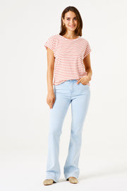 Garcia Frankie T-shirt - Ruby Red Stripe
