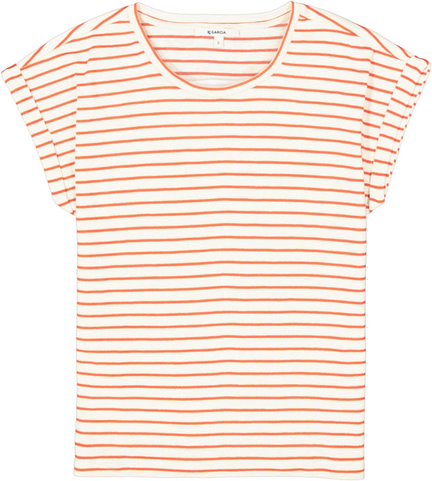 Garcia Frankie T-shirt - Ruby Red Stripe