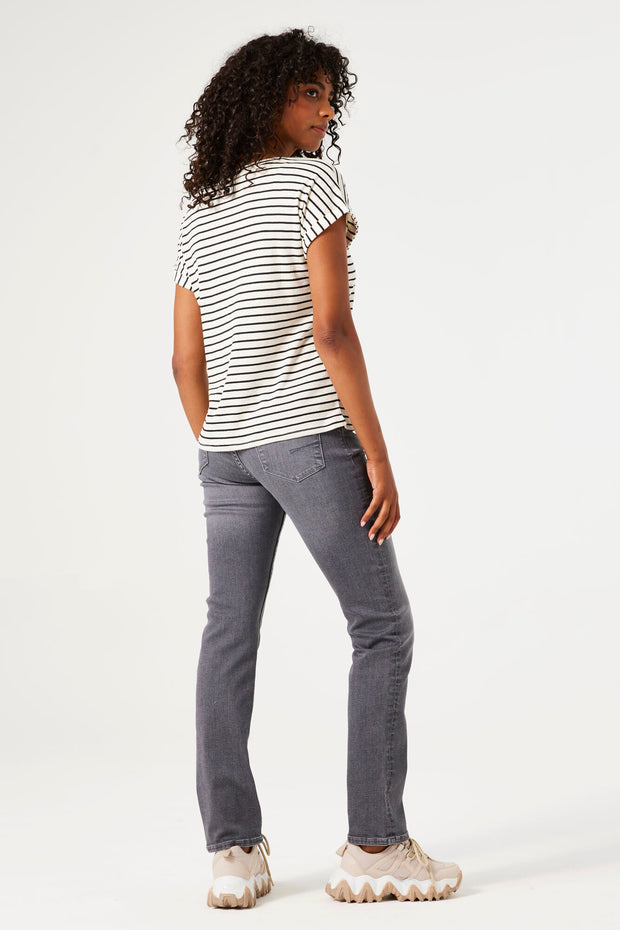 Garcia Reese Top - Black Stripe