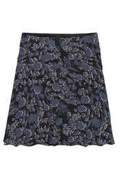 Garcia Ladies Mini Skirt - Black Storm Print