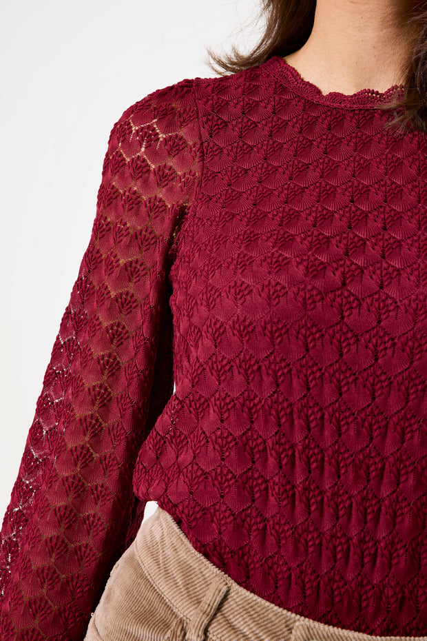 Garcia Matilda Blouse - Cabernet
