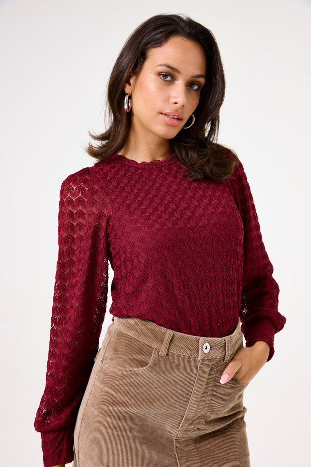 Garcia Matilda Blouse - Cabernet