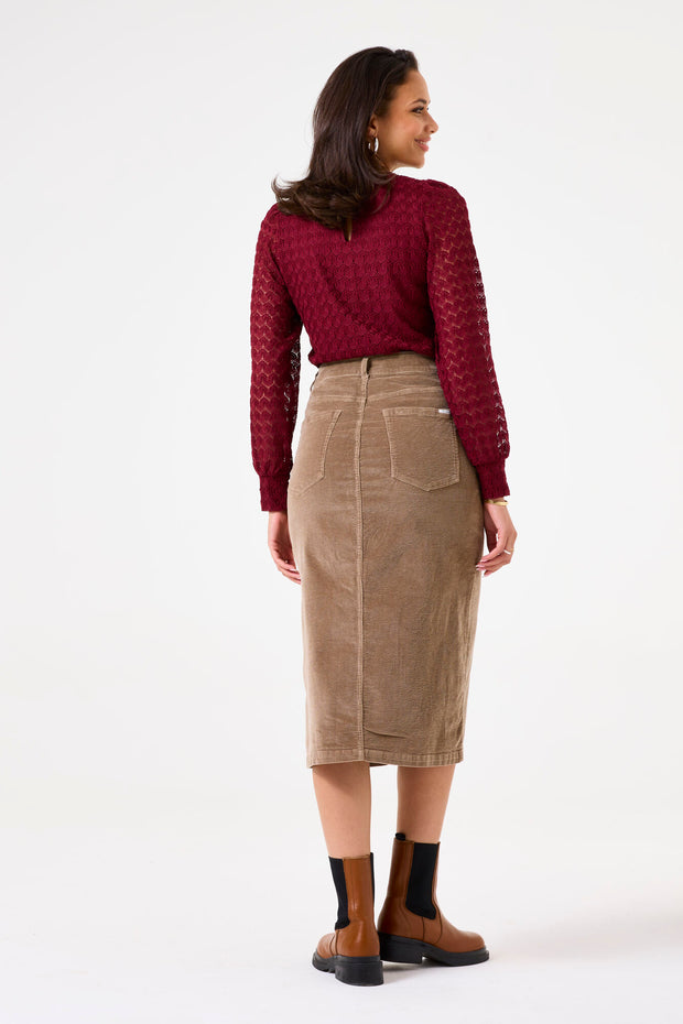 Garcia Matilda Blouse - Cabernet