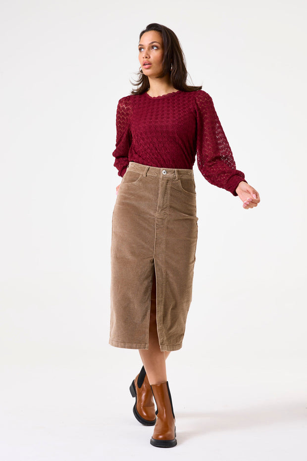 Garcia Matilda Blouse - Cabernet