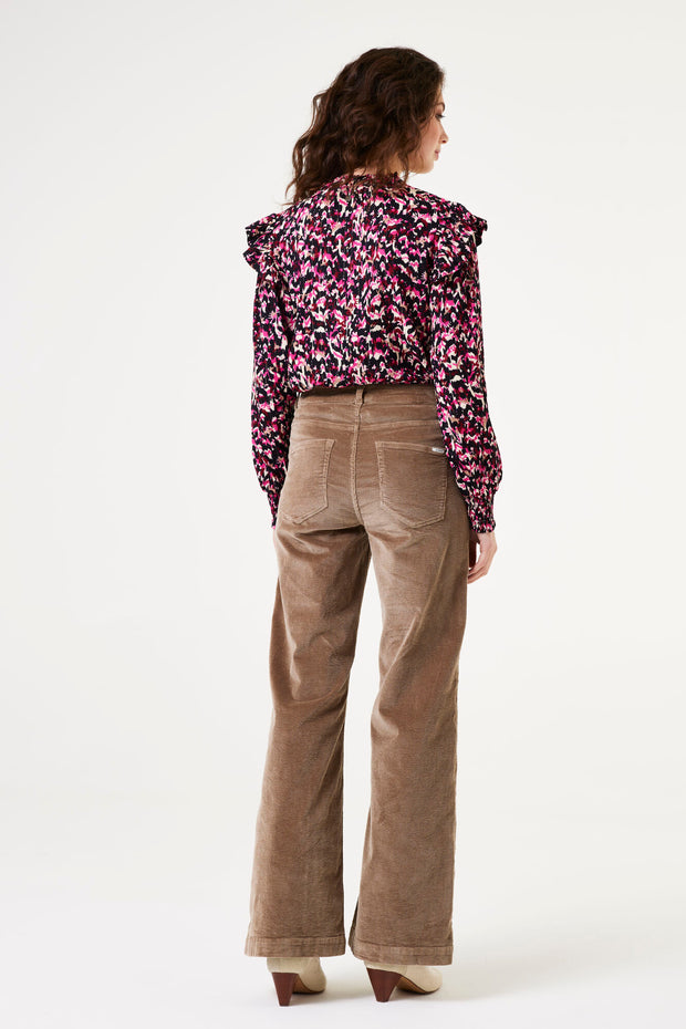 Garcia Megan Blouse - Cabernet Print