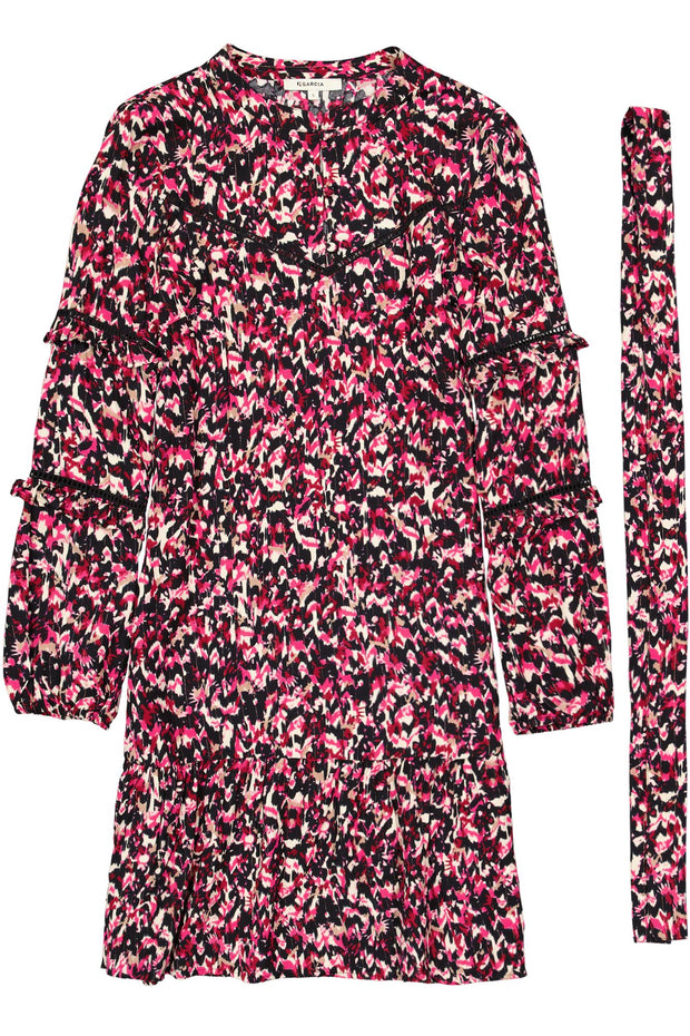 Garcia Megan Midi Dress - Cabernet Print