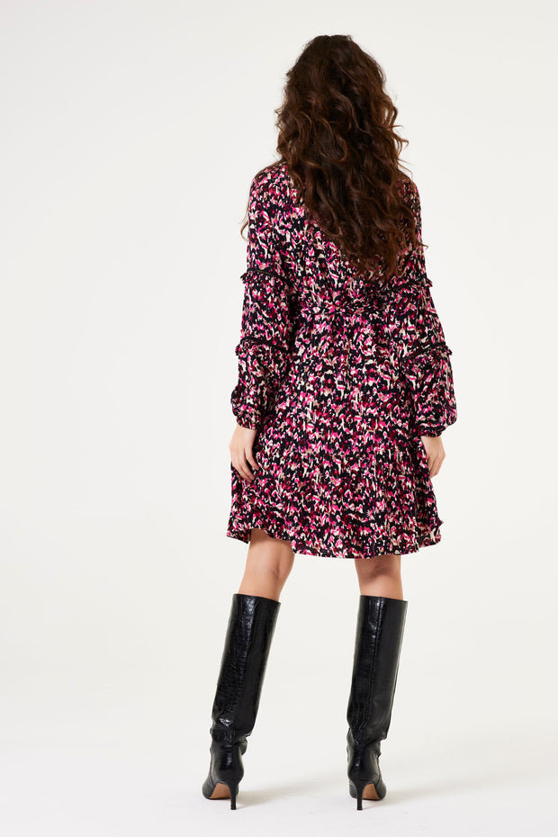 Garcia Megan Midi Dress - Cabernet Print