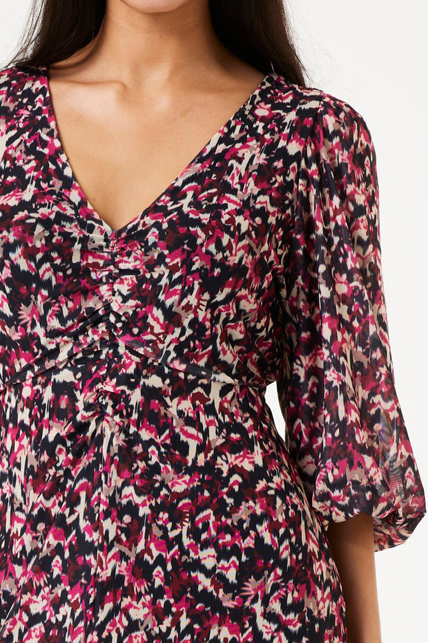 Garcia Maya Maxi Dress - Cabernet Print