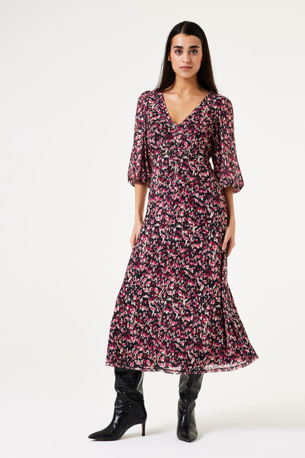 Garcia Maya Maxi Dress - Cabernet Print
