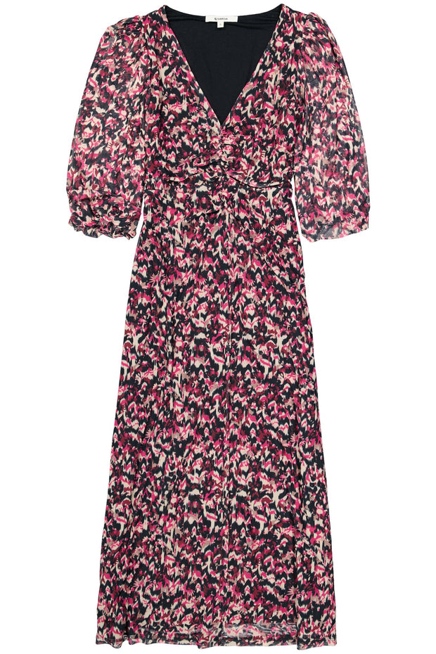 Garcia Maya Maxi Dress - Cabernet Print