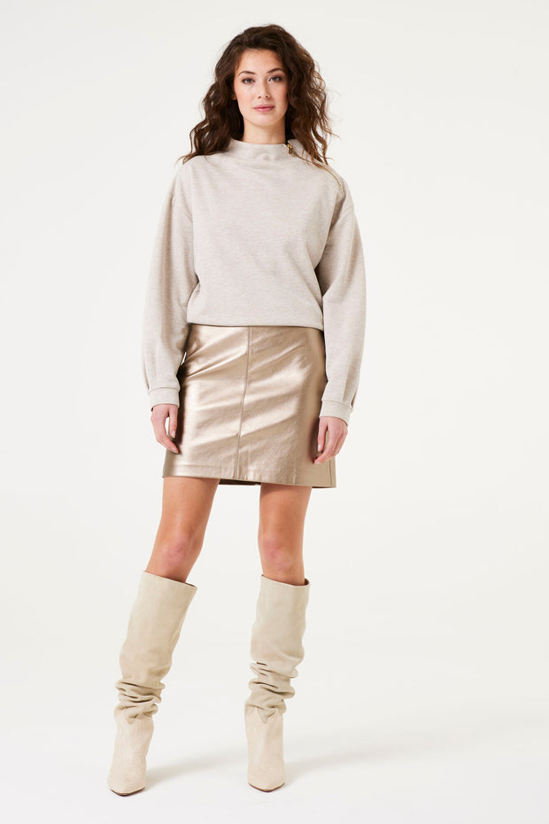 Garcia Mika Zip Sweater - Whitecap
