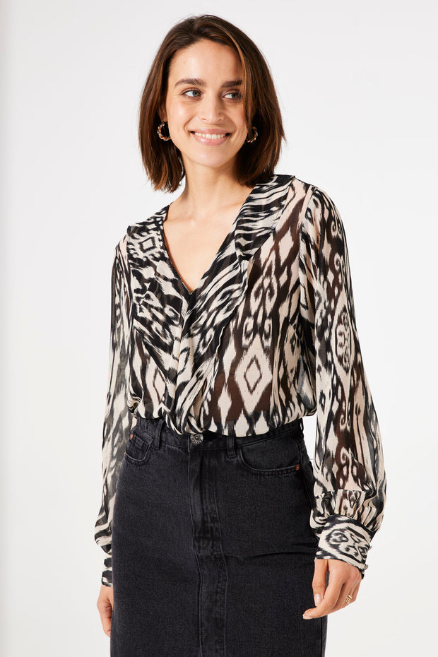 Garcia Nala Blouse - Black Print