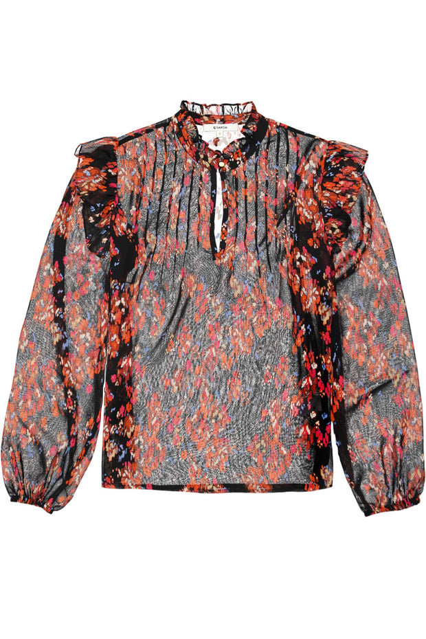 Garcia Ruby Blouse - Black Print