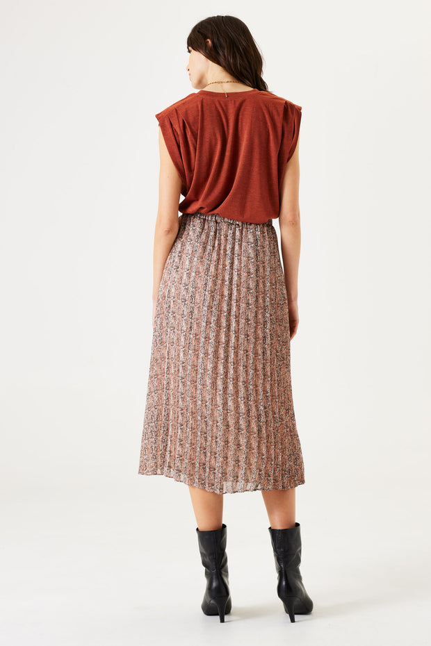 Garcia Pleated Skirt - Muted Clay